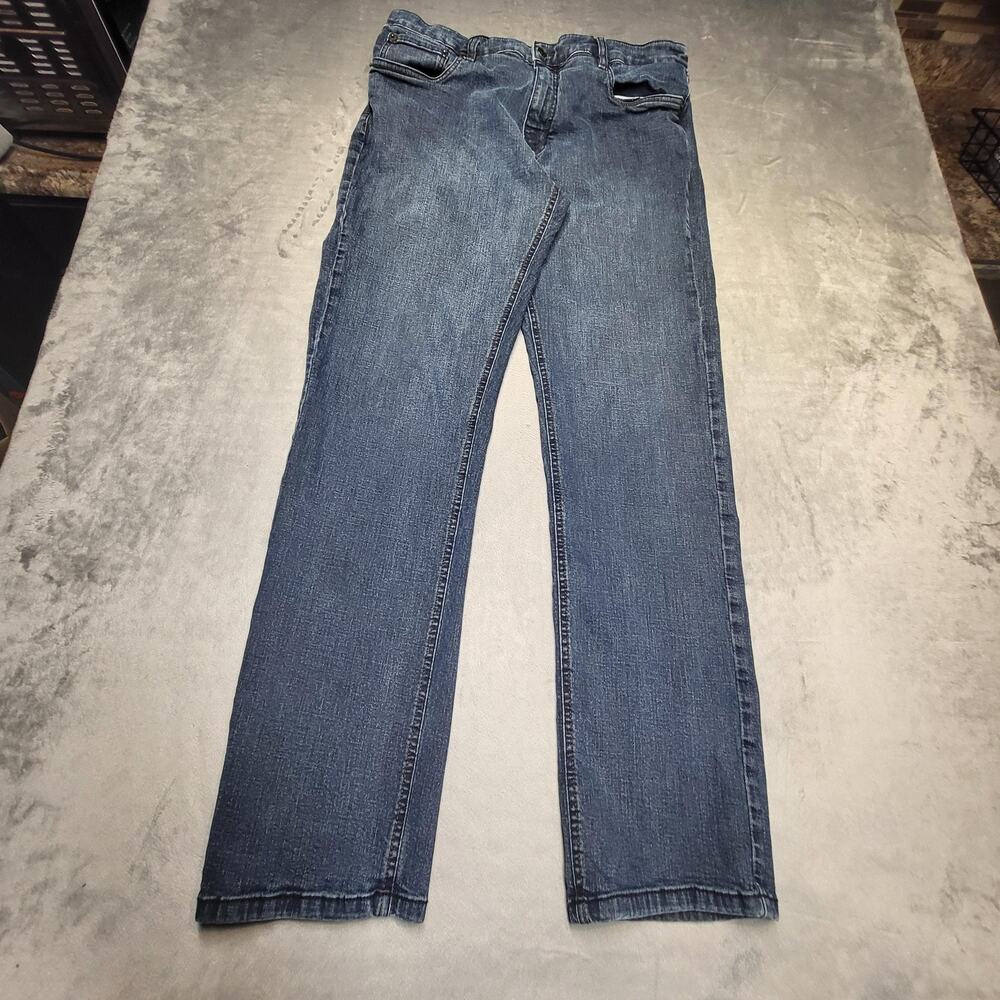 Urbanstar Jeans Mens 38x34 Blue Medium Wash Straight Denim Pockets Stretch